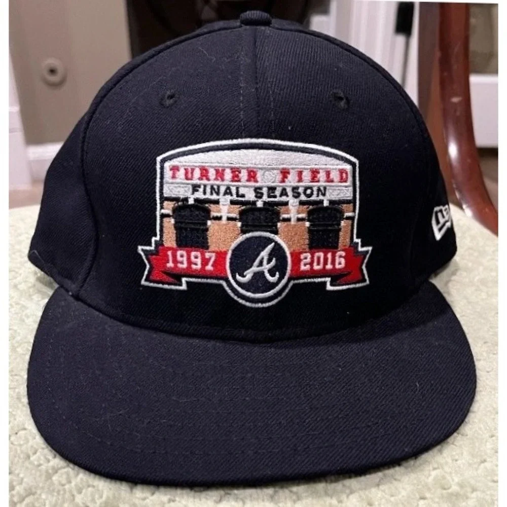 New Era Atlanta Braves Turner Field Final Season 9FIFTY Snapback Hat Black